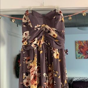 xhilaration lavender floral jumpsuit